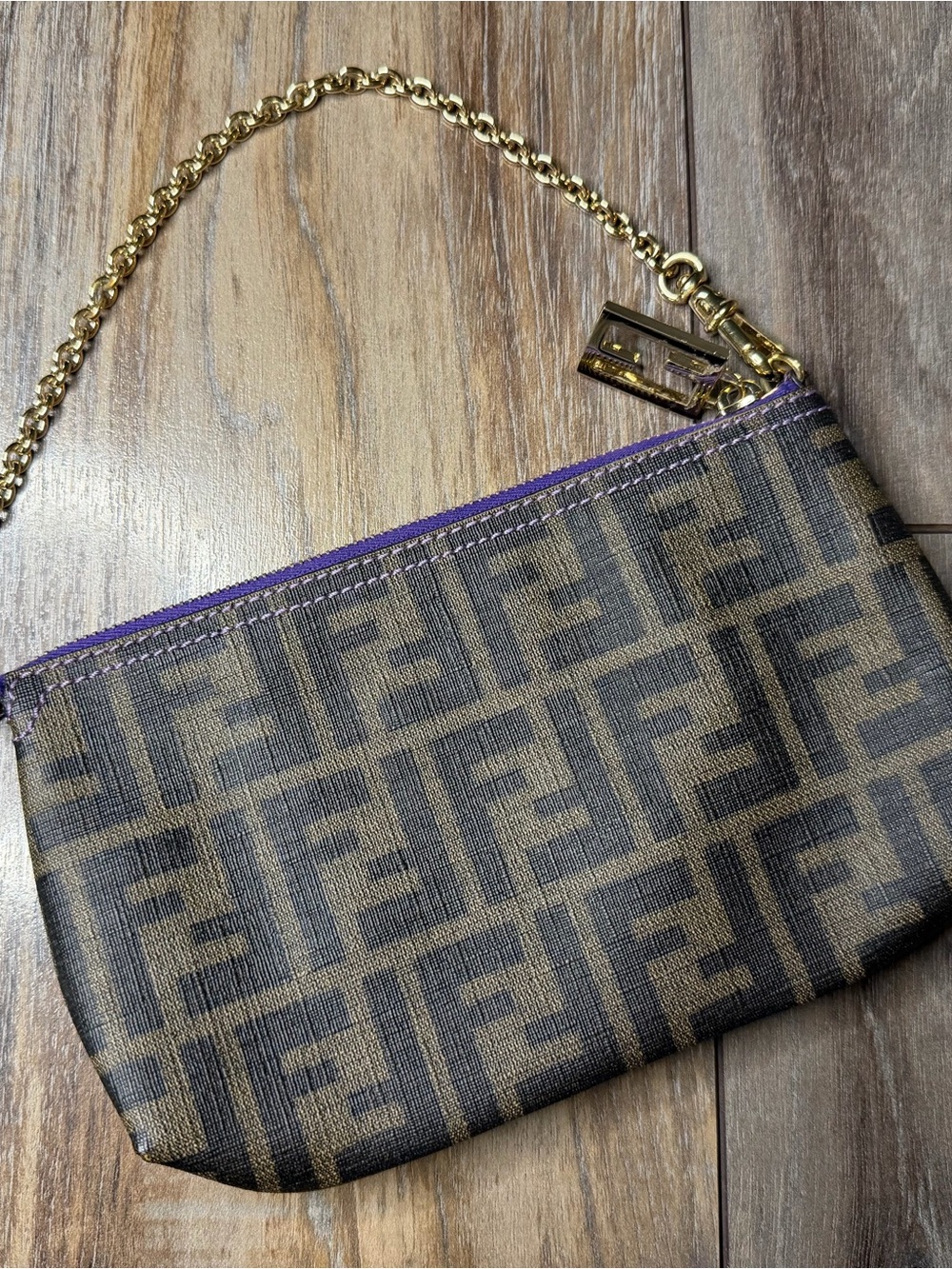 Authentic Fendi Vintage Zucca FF Logo Mini Evening Bag – 2008 Collection